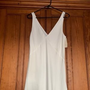 Brand NEW with tags! White satin dress